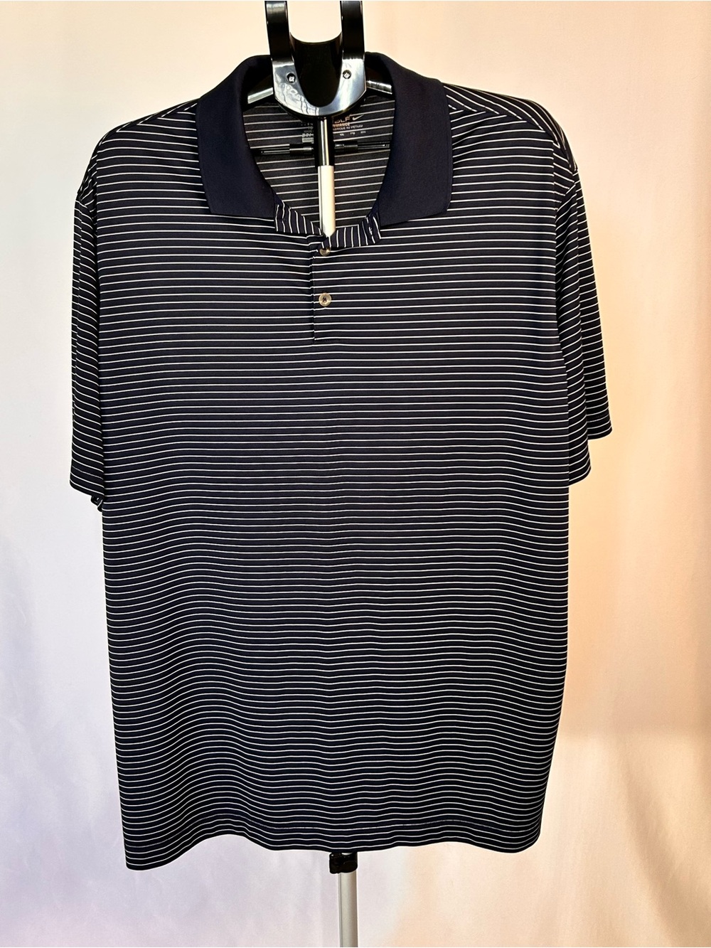 Nike Golf Tour Performance Dri-Fit Men's Striped Polo Shirt - Size 2XL